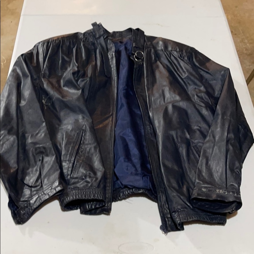 Vintage Christian Dior leather jacket